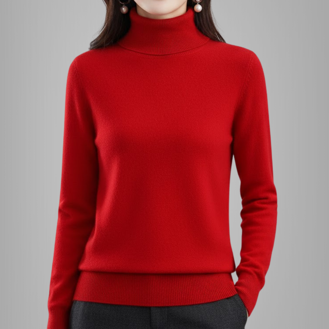 Damski premium sweter z golfem