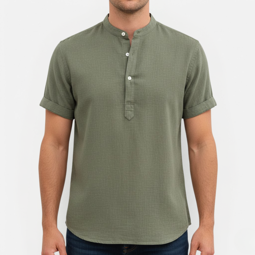 Męska przewiewna koszula lniana