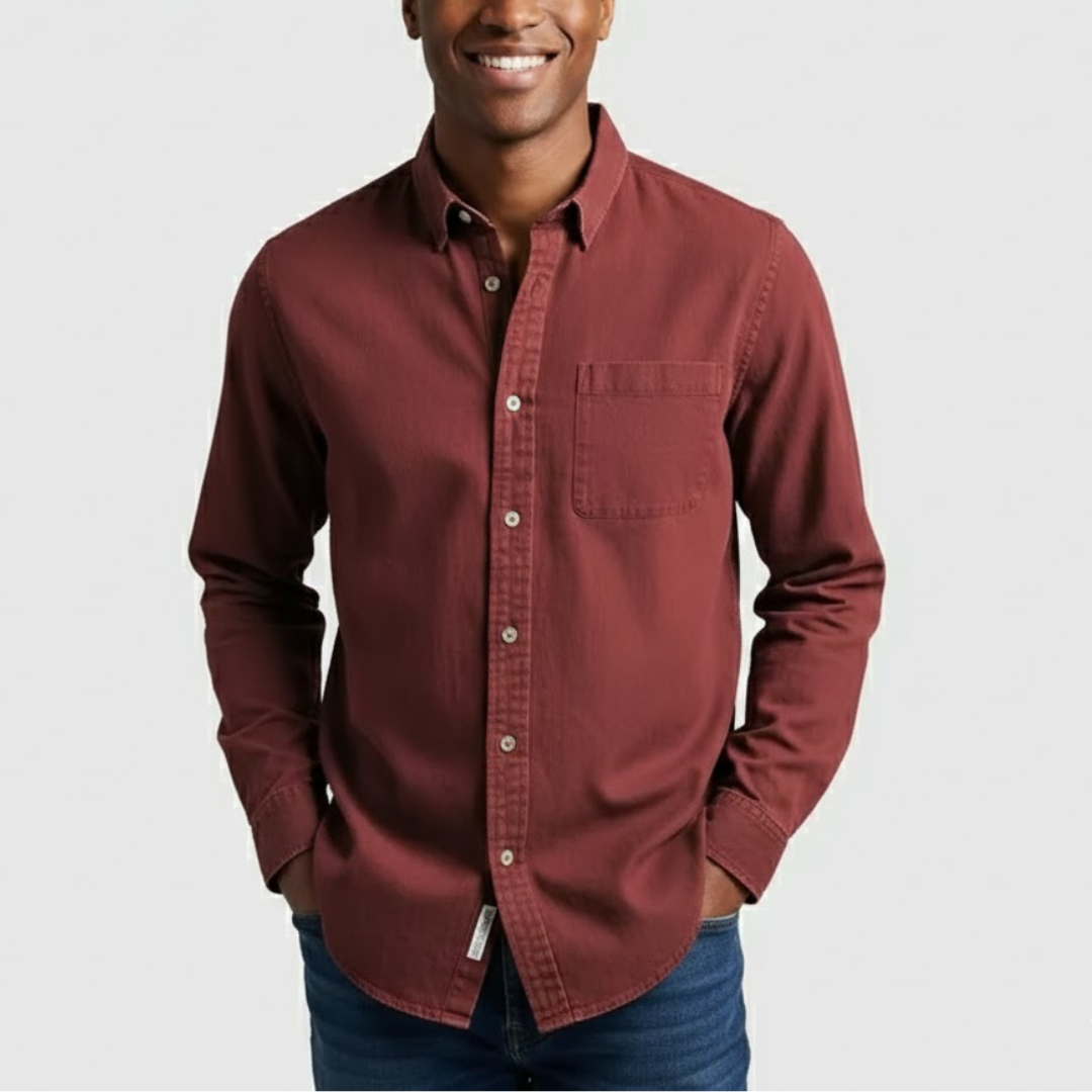 Męska Klasyczna Koszula na Guziki