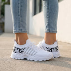 Białe Sneakersy Damskie Na Platformie - Codzienne Spacery 