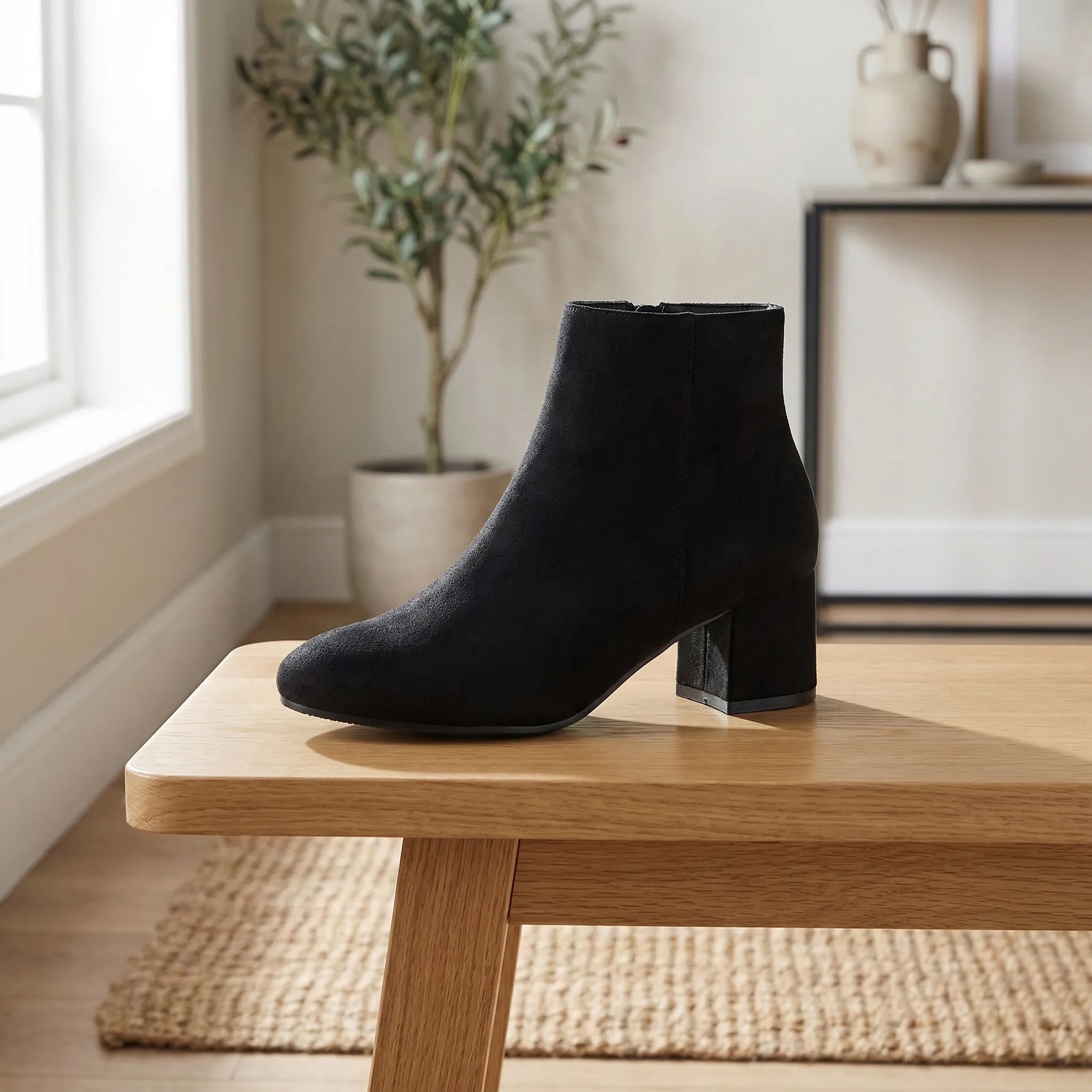 Botki Damskie Na Szerokim Obcasie - Codzienna Elegancja 