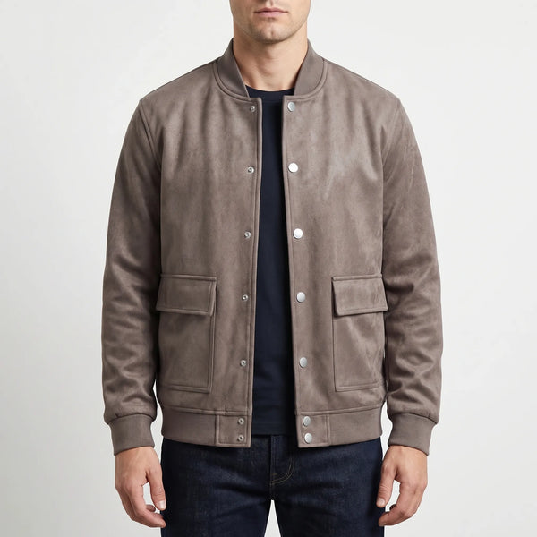 Casualowa Kurtka Bomber Z Zatrzaskami - Codzienny Casualowy Styl 