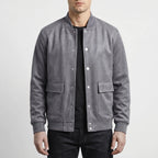 Casualowa Kurtka Bomber Z Zatrzaskami - Codzienny Casualowy Styl 