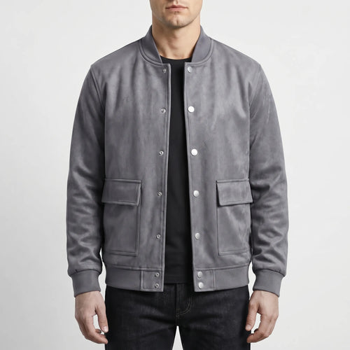 Casualowa Kurtka Bomber Z Zatrzaskami - Codzienny Casualowy Styl 