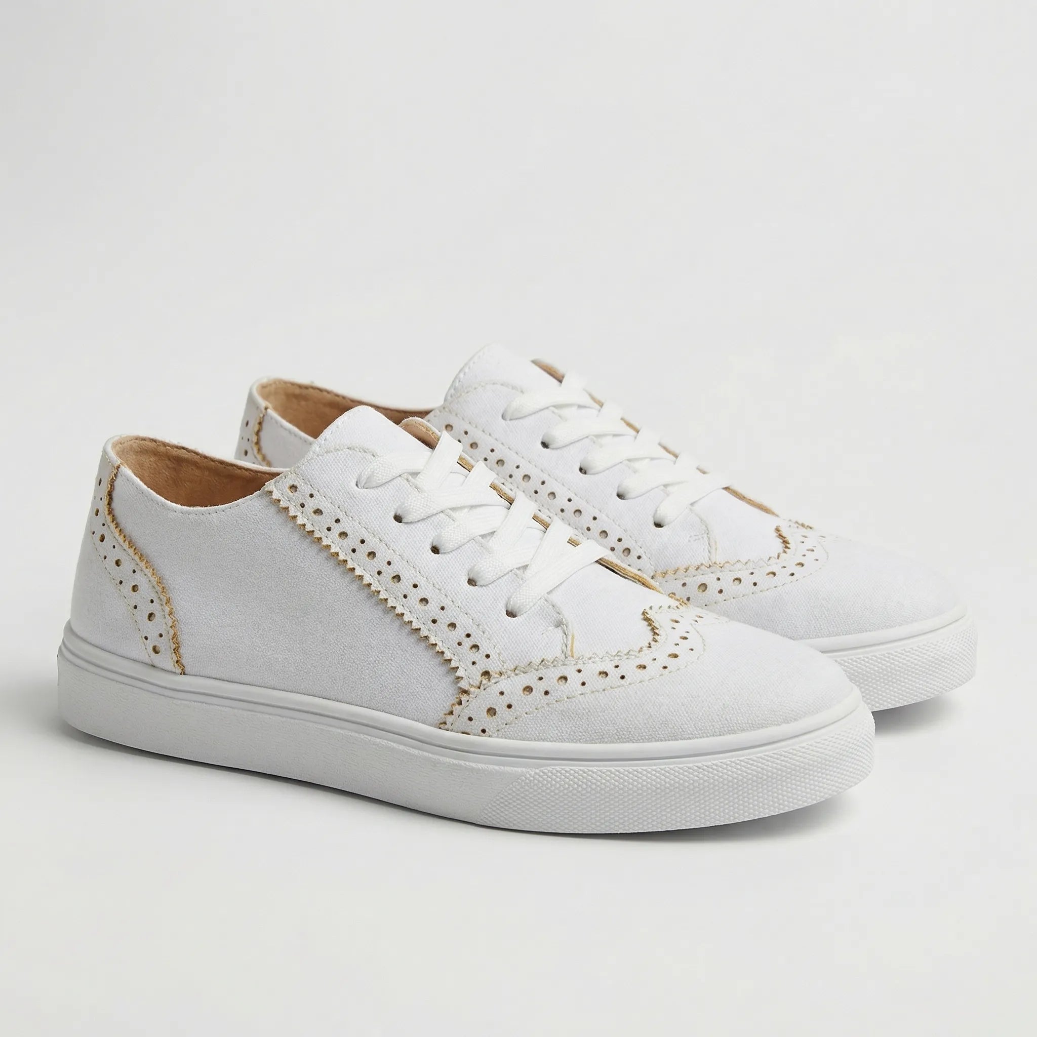Casualowe Sneakersy Damskie Na Platformie - Codzienny Spacer W Mieście 