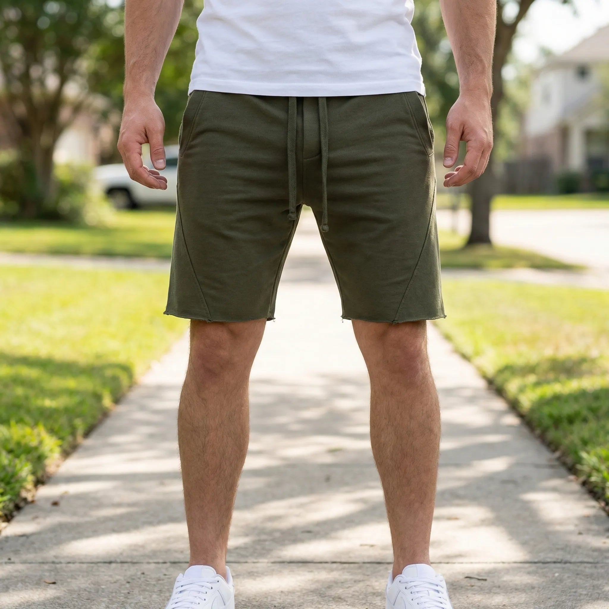 Casualowe Spodenki Męskie Z Troczkiem - Codzienny Komfort Noszenia 