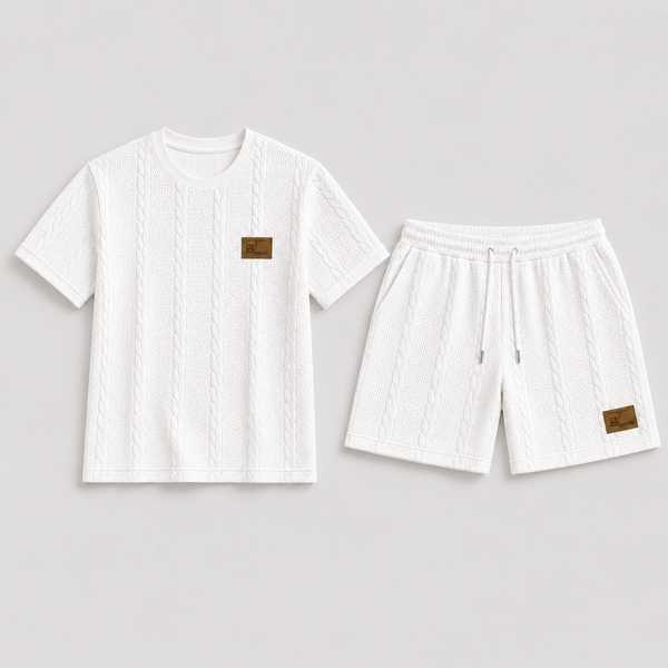 Max – Męski Letni Zestaw z T-Shirtem i Krótkimi Spodniami Casual