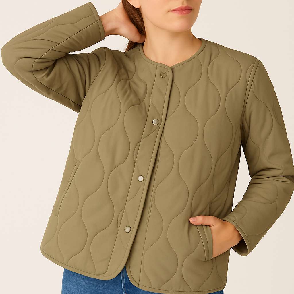 Damska pikowana kurtka jesień zima