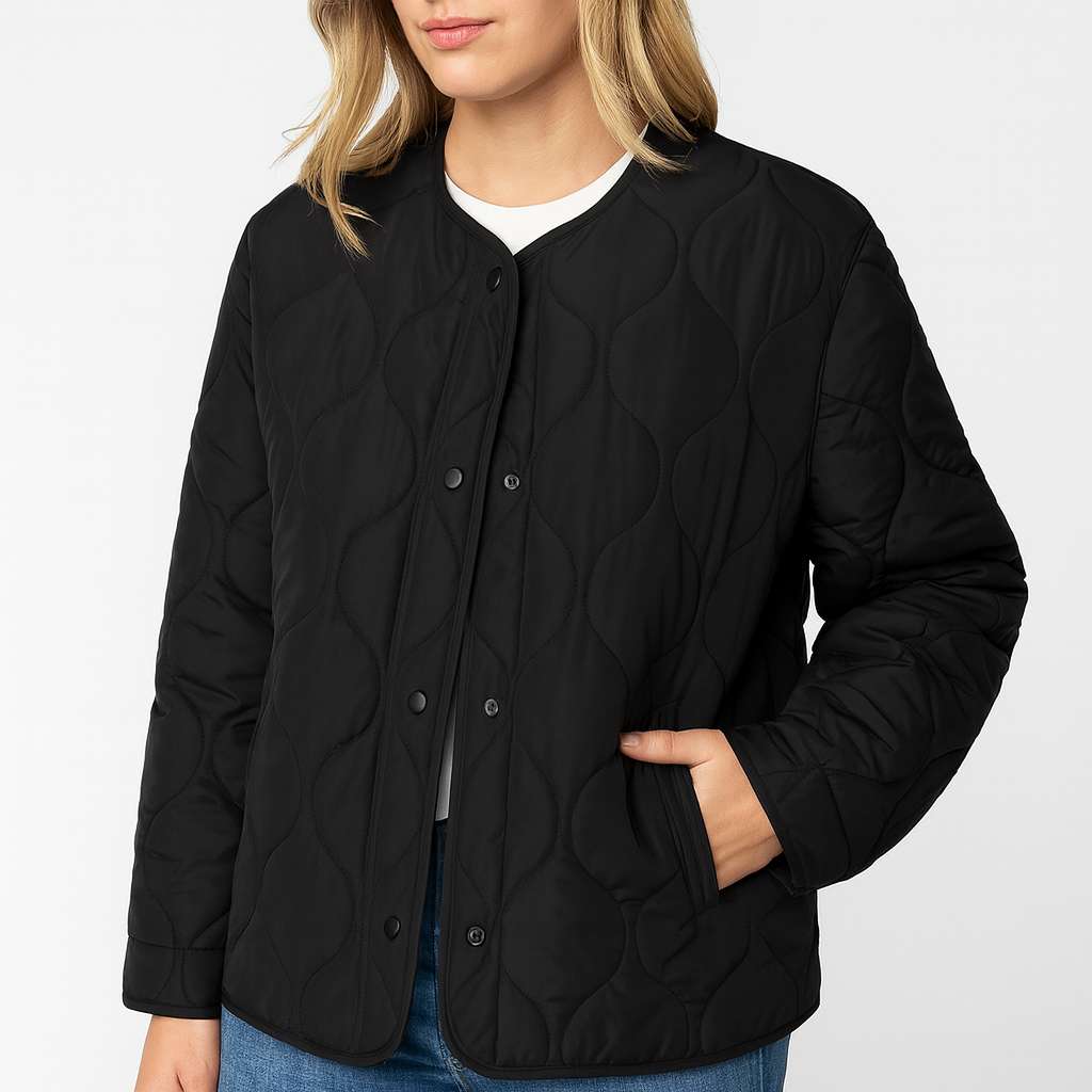 Damska pikowana kurtka jesień zima