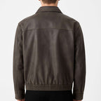 Men's Brown Casual Eco-Leather Jacket