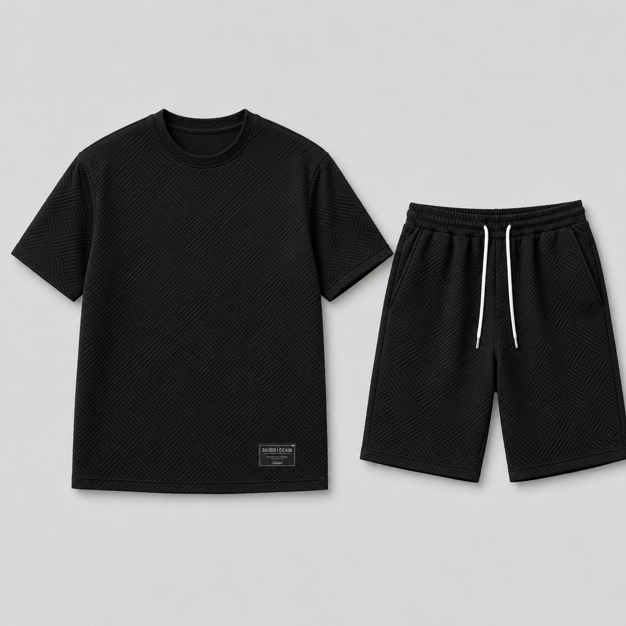 Filip – Męski Sportowy Letni Zestaw z Oversize'owym T-shirtem i Szortami