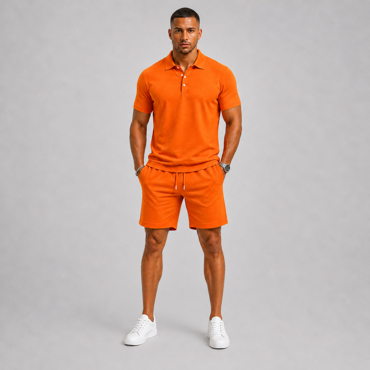 Milo – Męski Letni Zestaw Sportowy Polo i Szorty Lekki Komfort