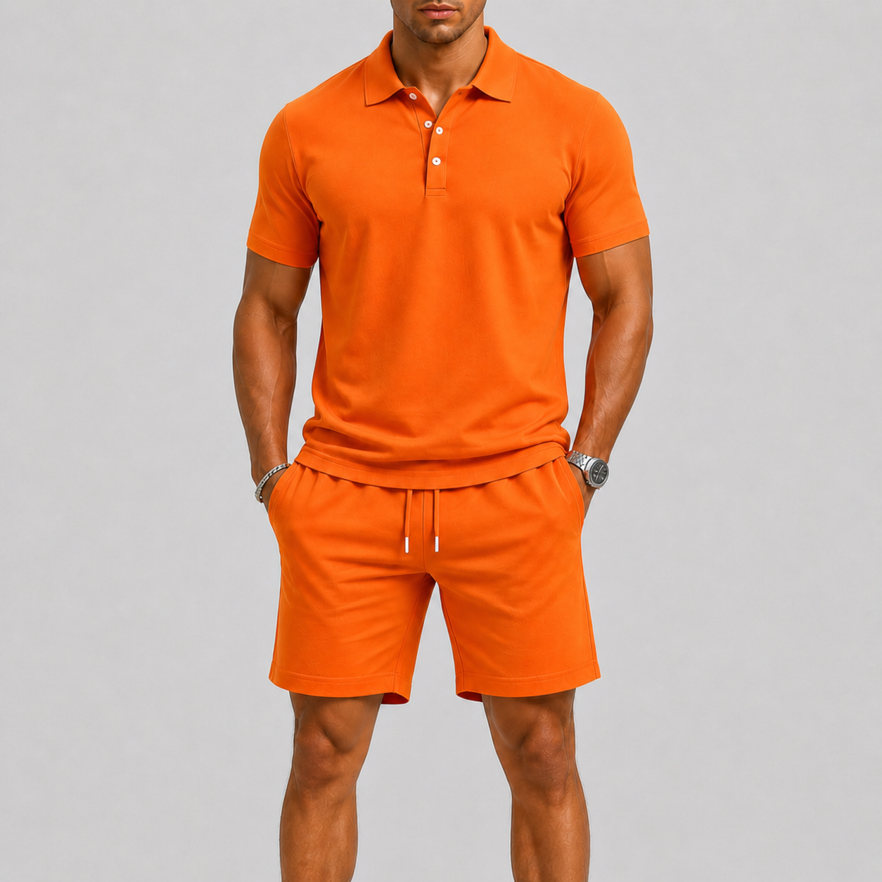 Milo – Męski Letni Zestaw Sportowy Polo i Szorty Lekki Komfort