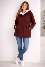 Romina - Men's Long Winter Hooded Jacket with Lining