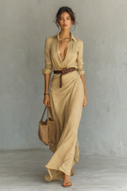 Elantra | Rochie lungă de damă lejeră, cu croială fluidă – Modă elegantă de vară