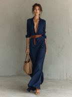 Elantra | Rochie lungă de damă lejeră, cu croială fluidă – Modă elegantă de vară