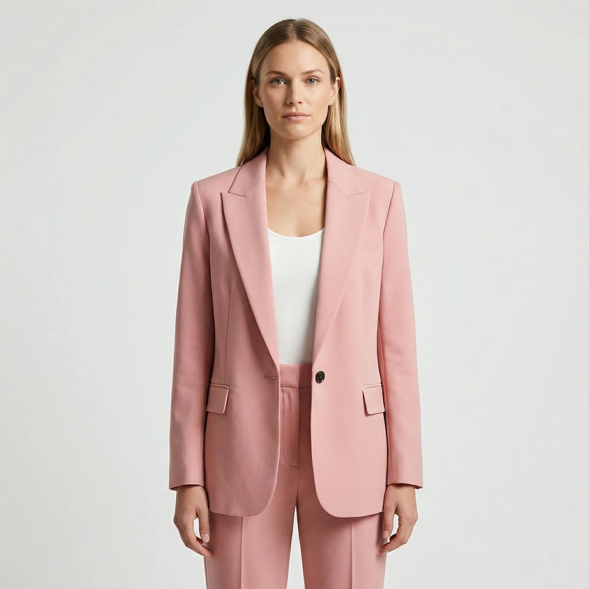 Damski Casualowy Blezer Z Kołnierzem Marynarki - Codzienna Elegancja Biurowa