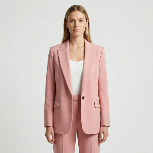 Damski Casualowy Blezer Z Kołnierzem Marynarki - Codzienna Elegancja Biurowa