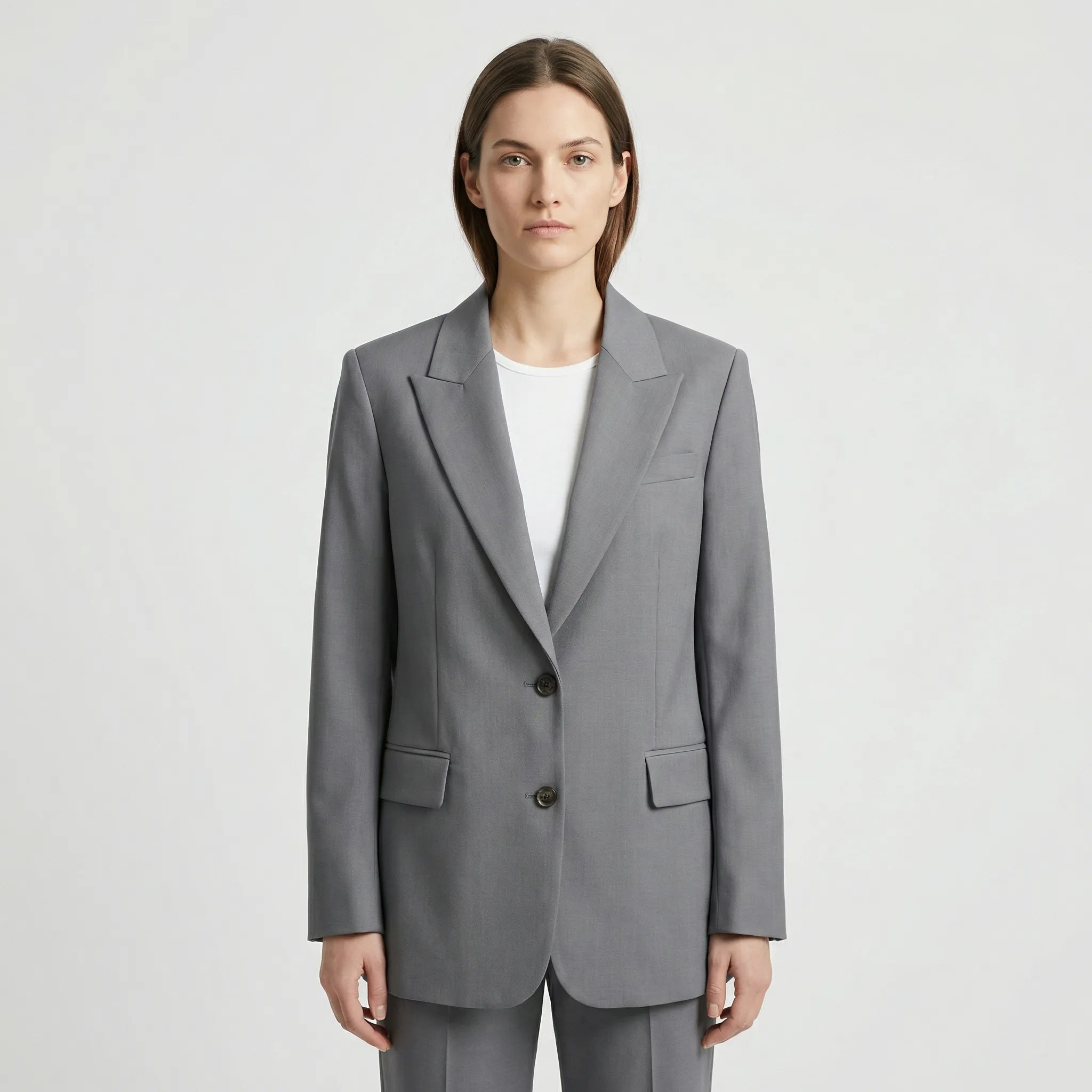 Damski Casualowy Blezer Z Kołnierzem Marynarki - Codzienna Elegancja Biurowa