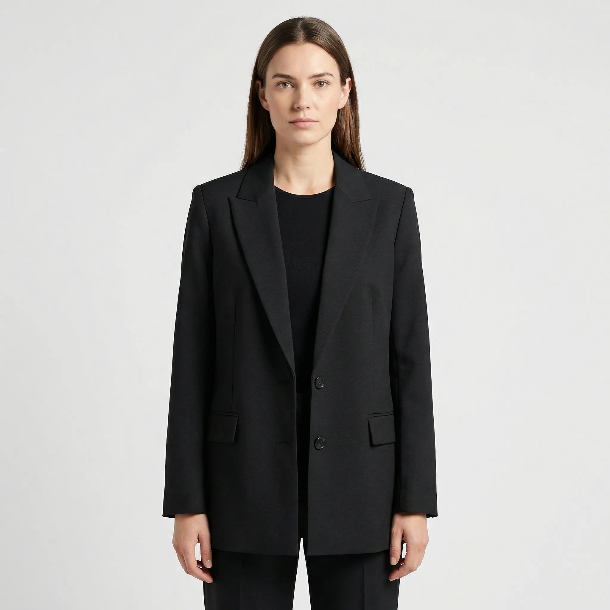 Damski Casualowy Blezer Z Kołnierzem Marynarki - Codzienna Elegancja Biurowa