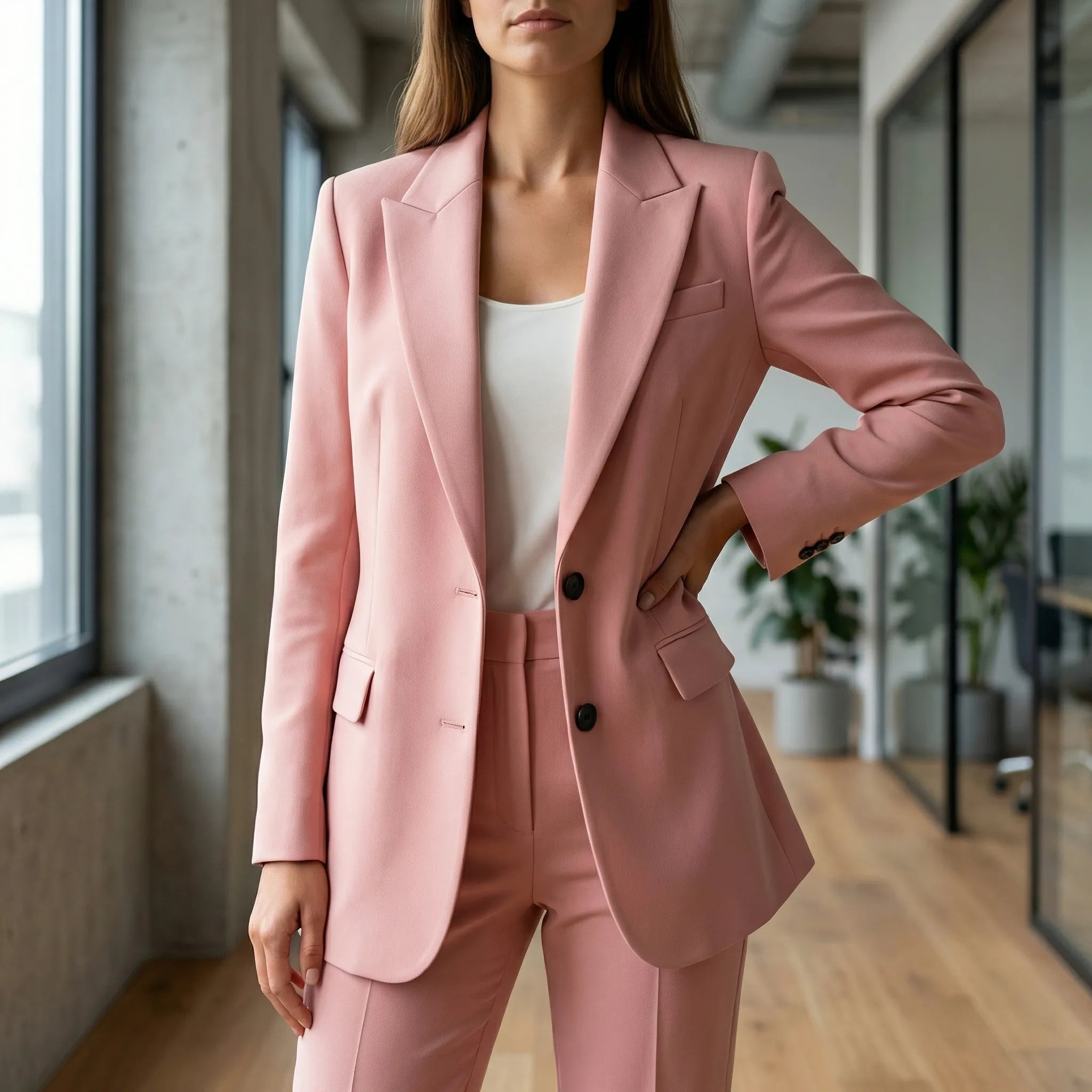 Damski Casualowy Blezer Z Kołnierzem Marynarki - Codzienna Elegancja Biurowa