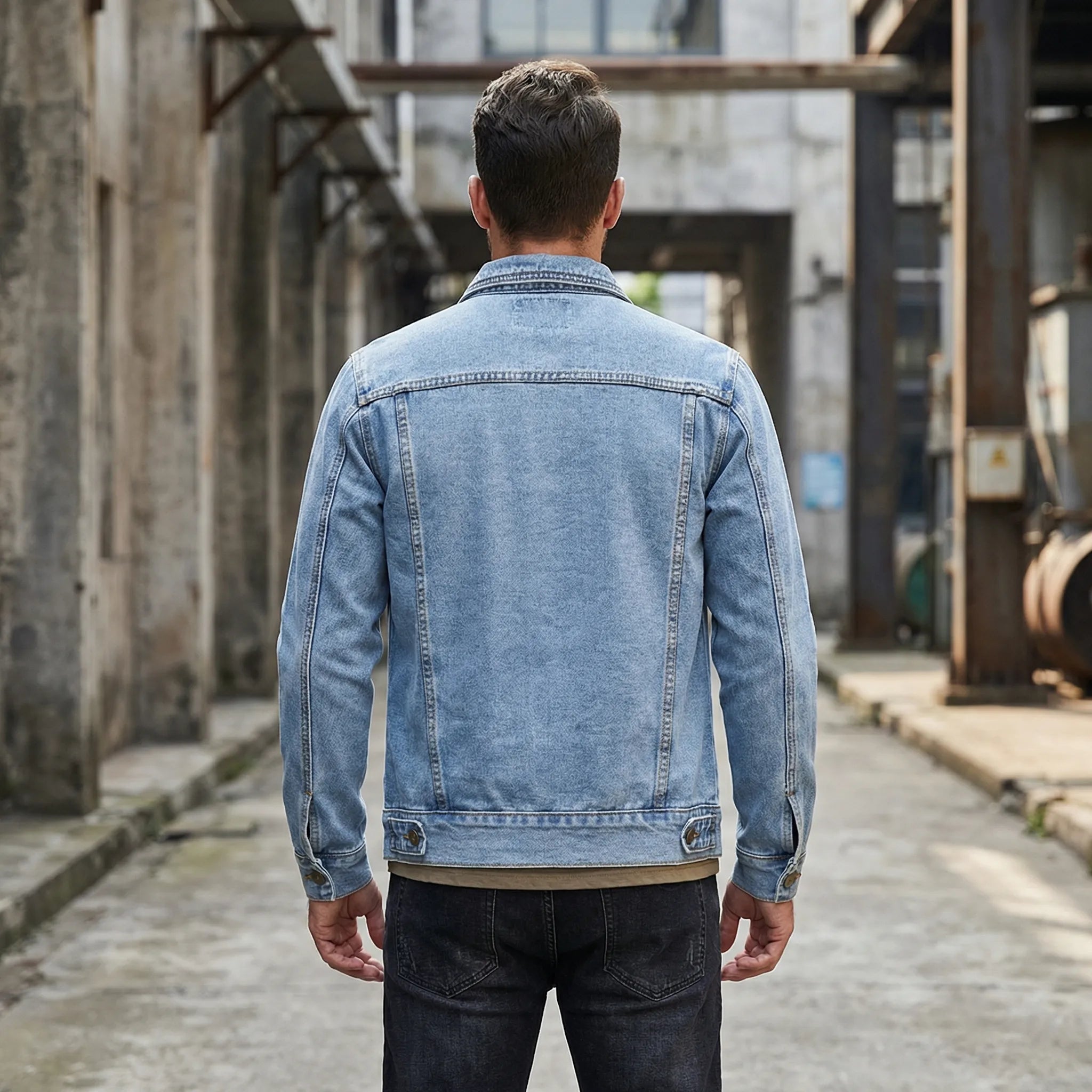 Damski Dopasowana Kurtka Jeansowa W Stylu Vintage - Codzienny Miejski Styl