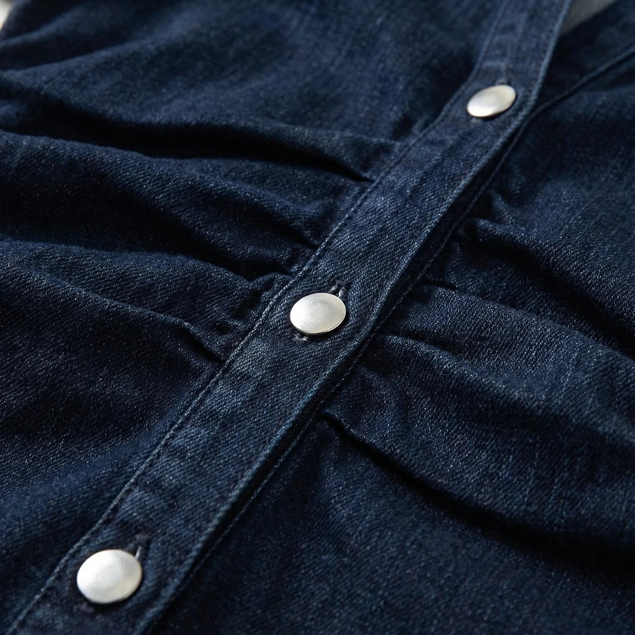 Damski Jeansowa Sukienka Midi Z Klapą - Eleganckie Wyjścia W Mieście