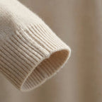 Damski Sweter Oversize Z Okrągłym Dekoltem - Codzienna Elegancka Stylizacja 