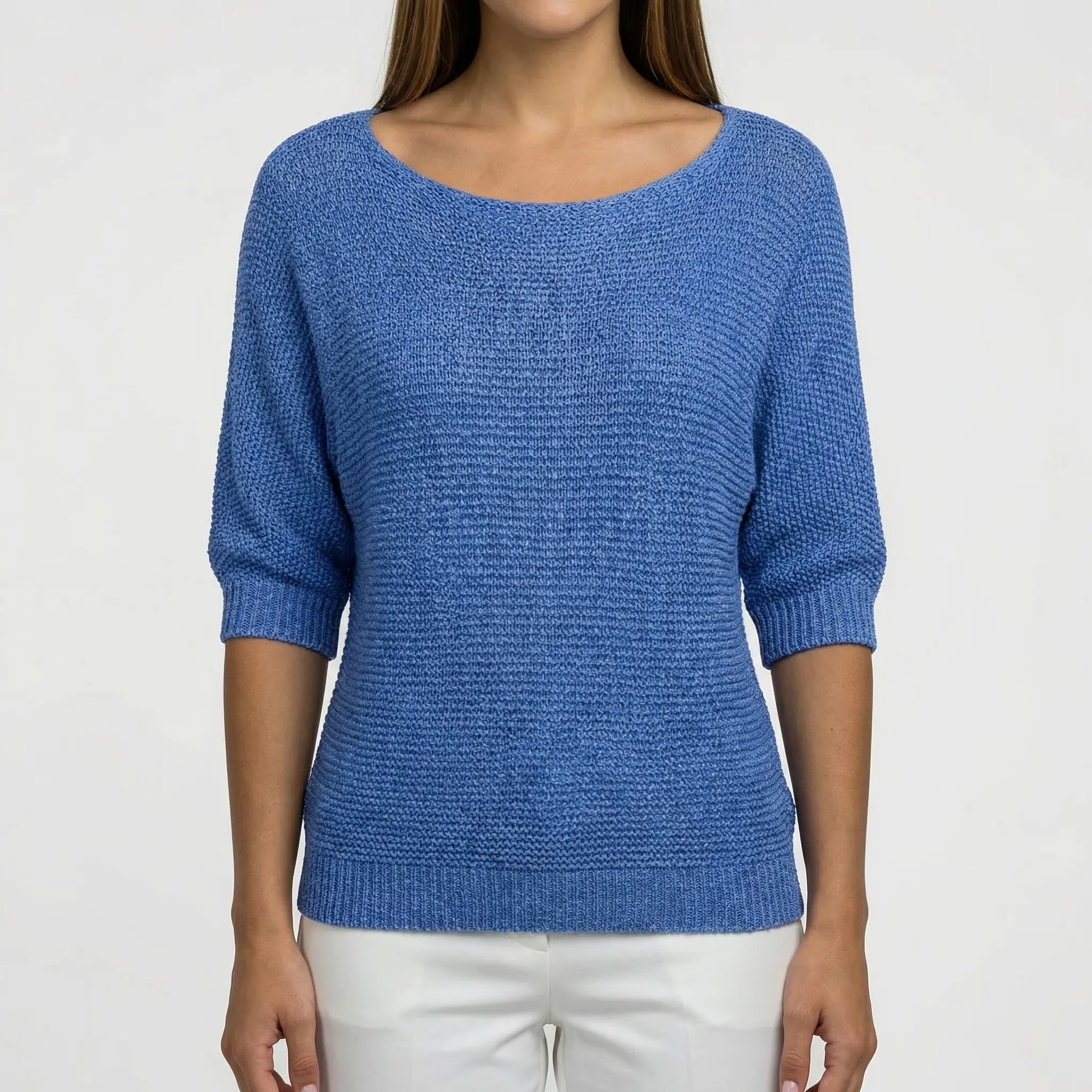 Damski Sweter Z Dekoltem Scoop - Codzienna Stylizacja Casualowa 