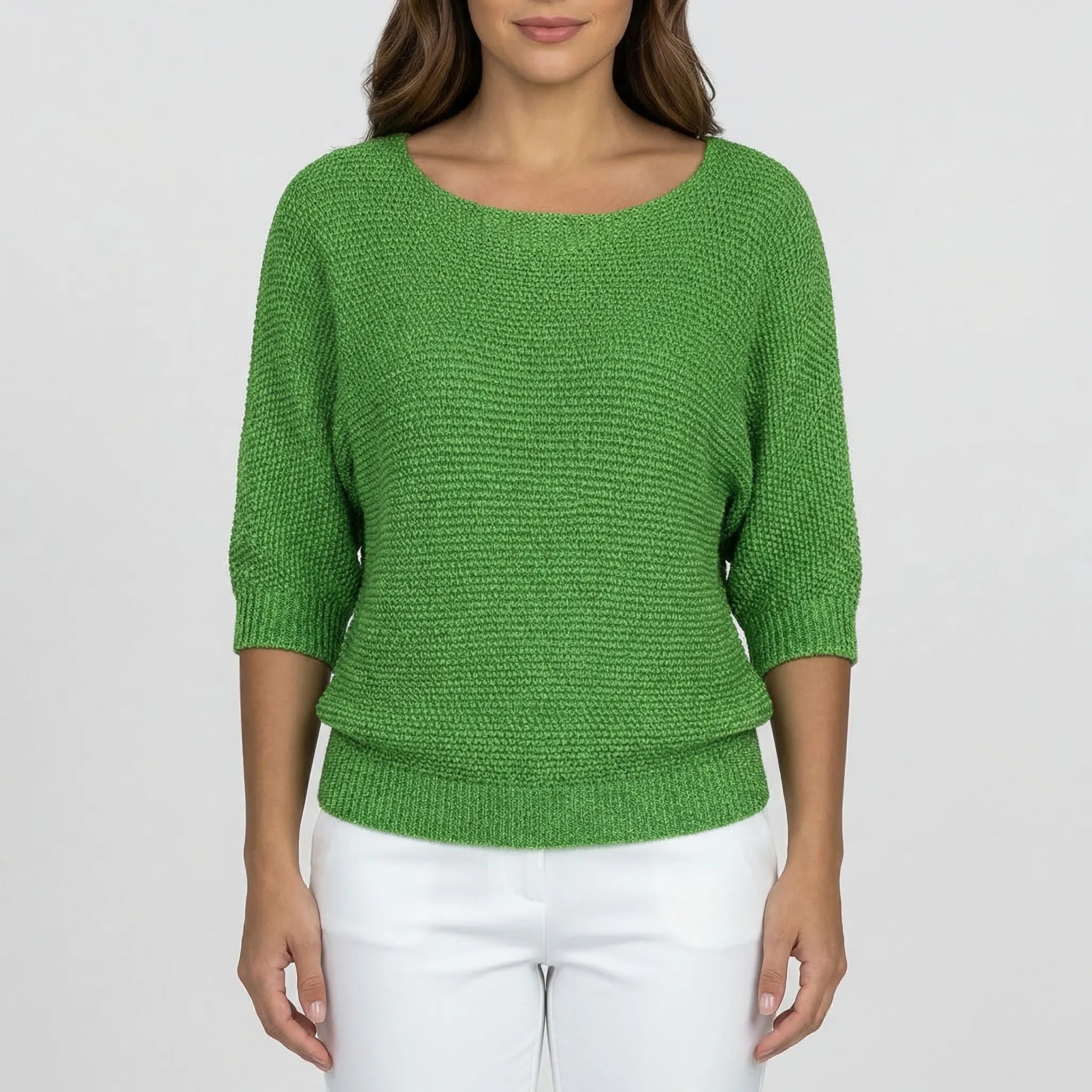 Damski Sweter Z Dekoltem Scoop - Codzienna Stylizacja Casualowa 