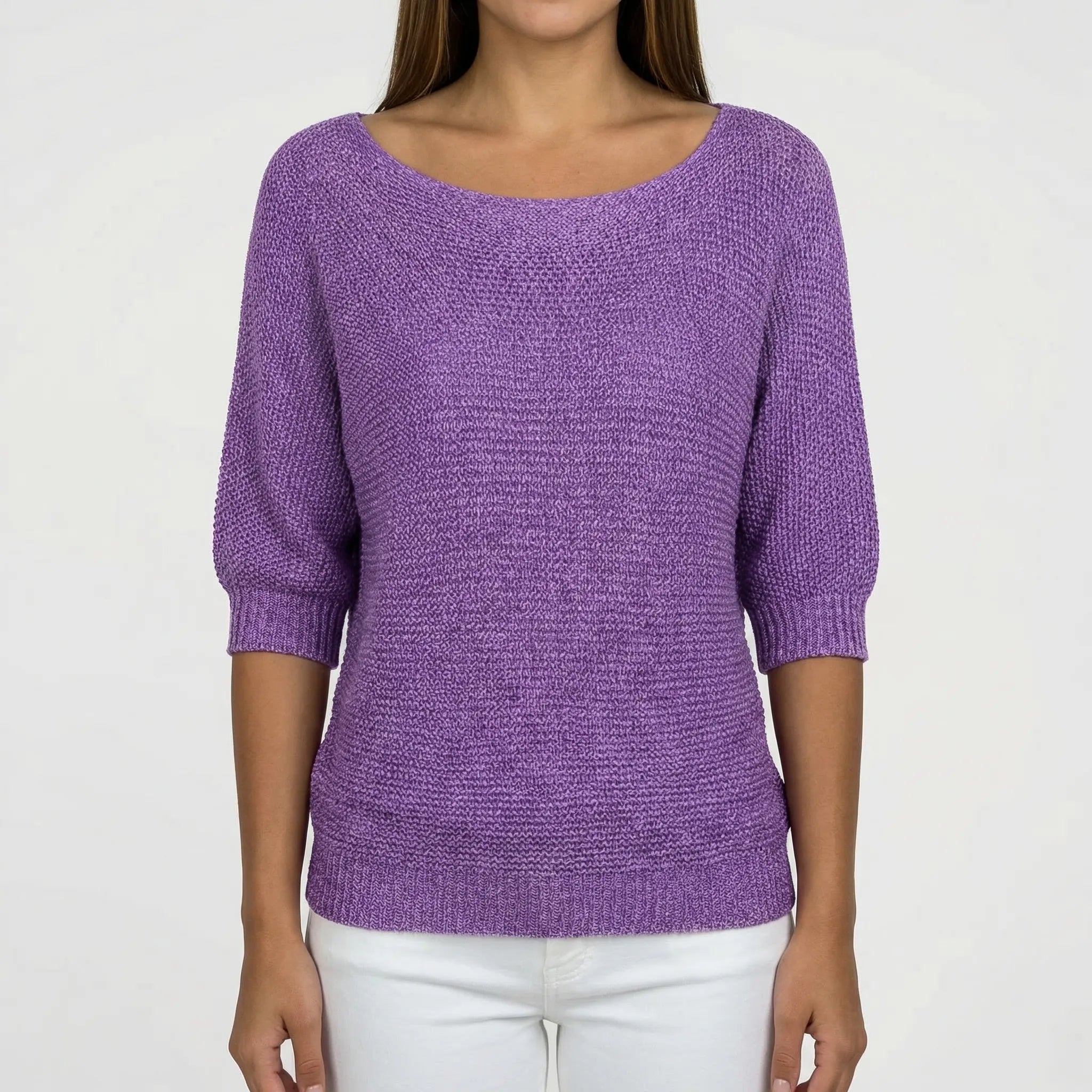 Damski Sweter Z Dekoltem Scoop - Codzienna Stylizacja Casualowa 