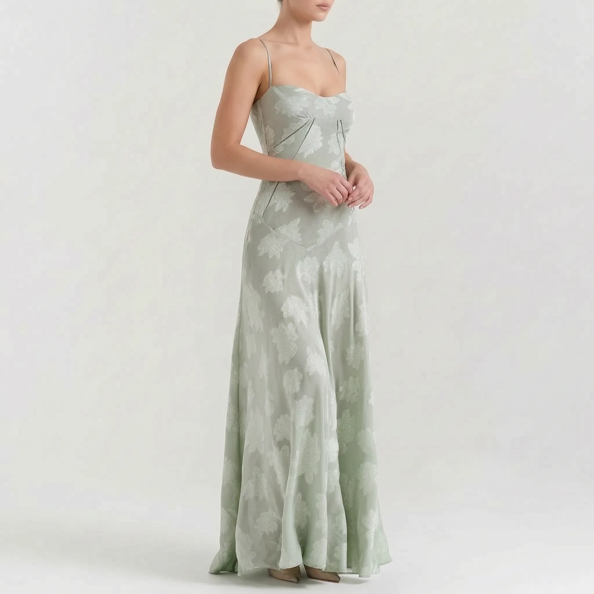 Długa Sukienka Gorsetowa - Eleganckie Wyjścia 