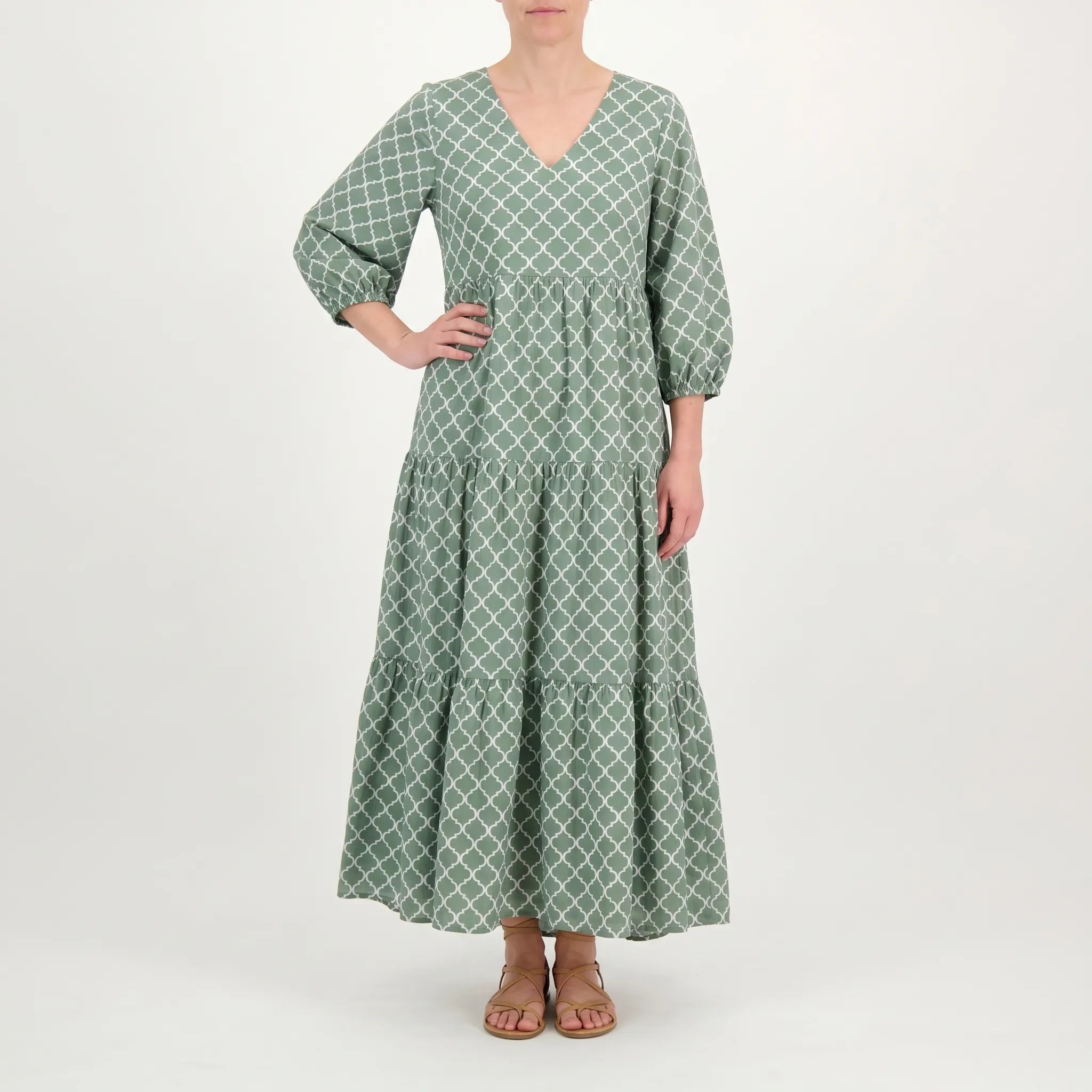 Długa Sukienka W Stylu Boho - Letnie Spacery 