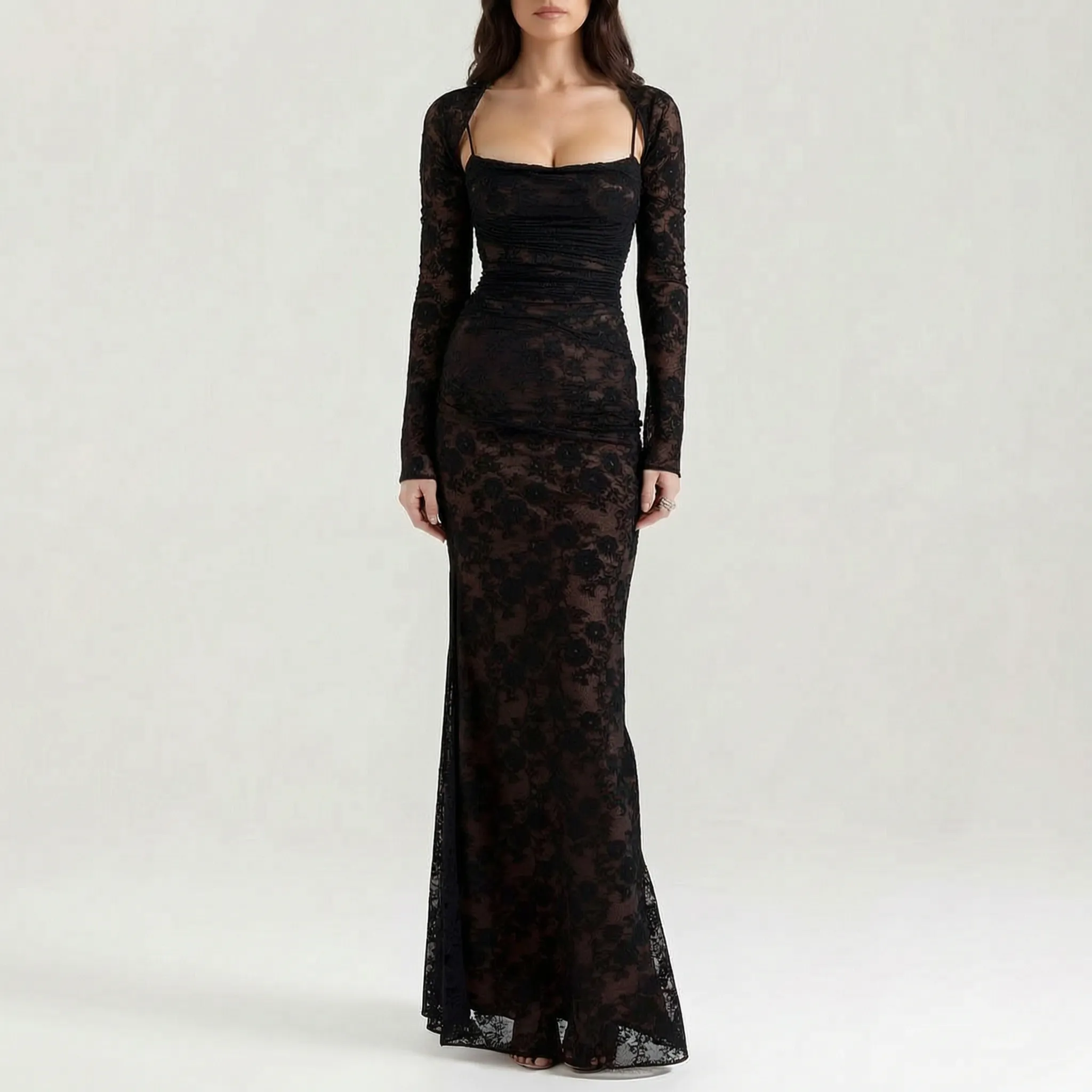 Długa Sukienka Wieczorowa - Wieczorne Przyjęcia 
