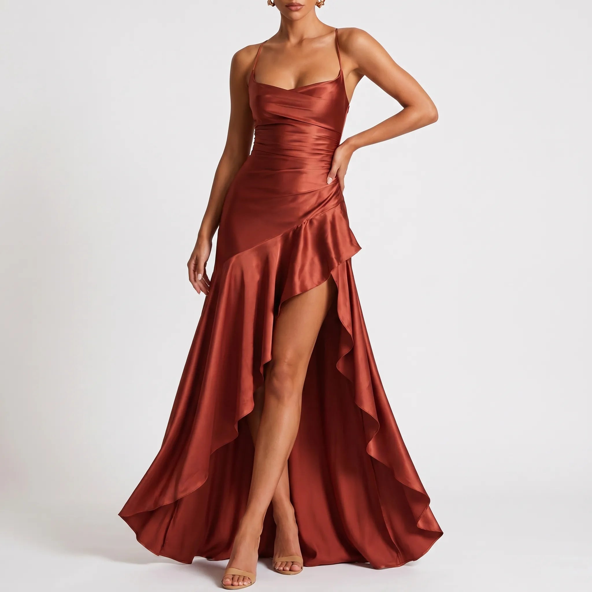 Długa Suknia Wieczorowa - Eleganckie Wyjścia 