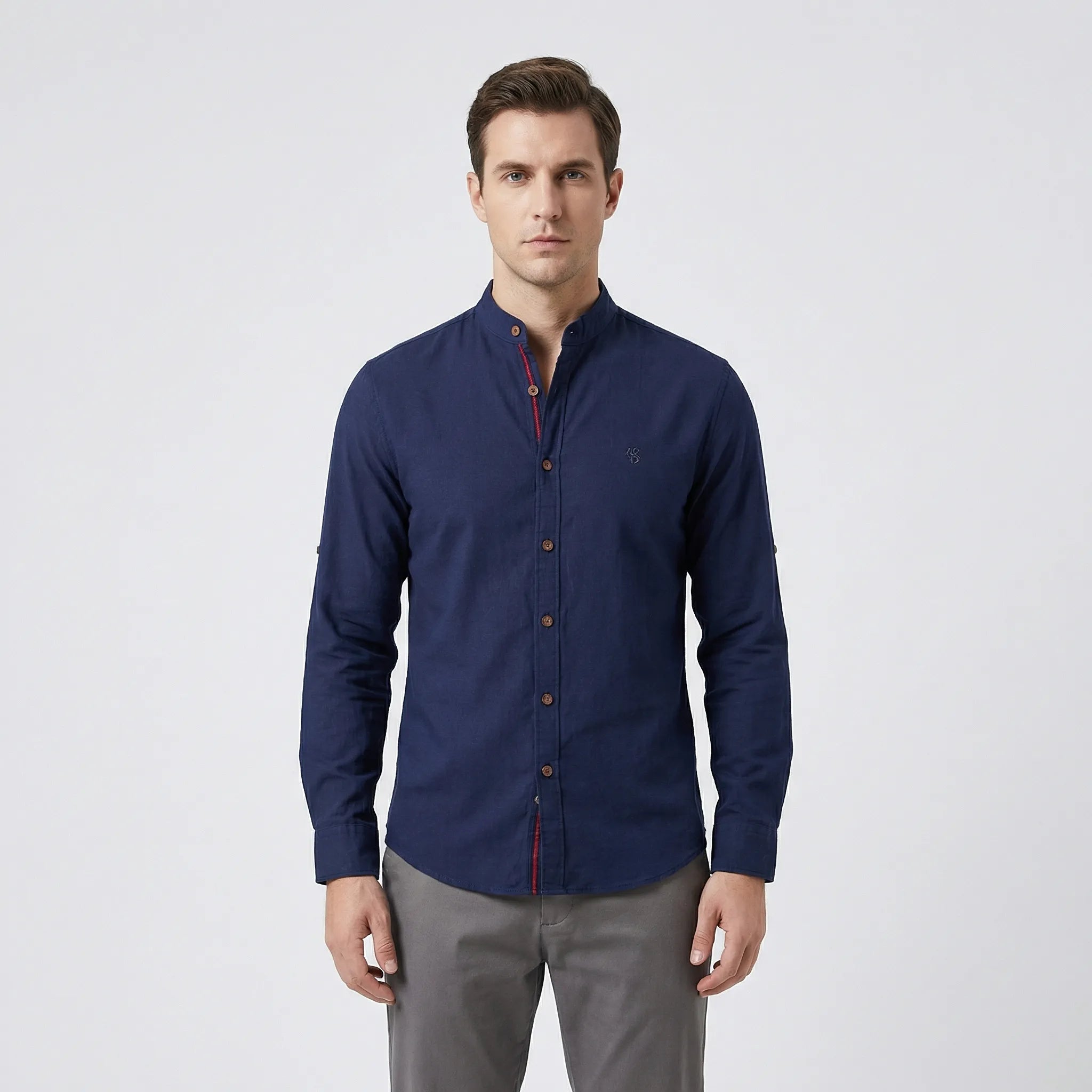 Dopasowana Koszula Ze Stójką - Stylizacje Do Pracy 