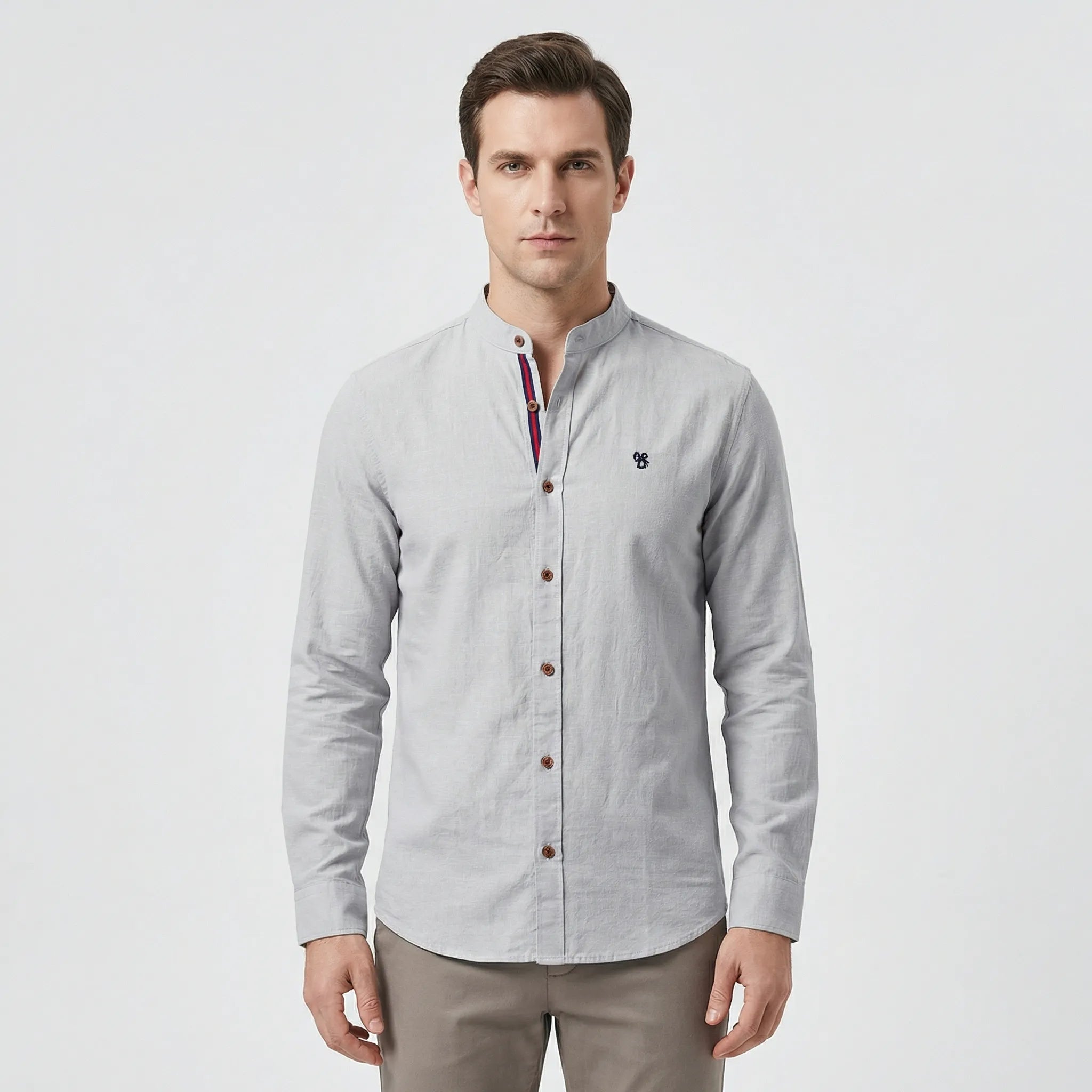 Dopasowana Koszula Ze Stójką - Stylizacje Do Pracy 