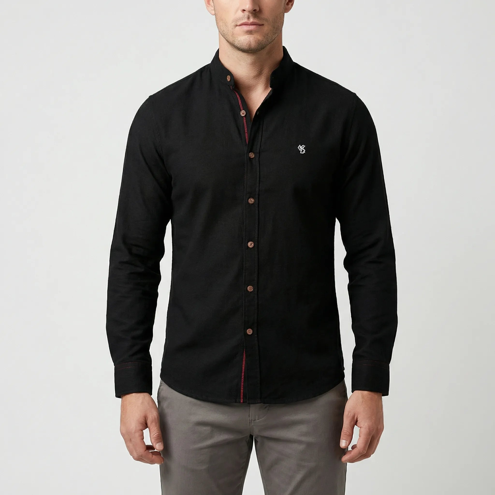 Dopasowana Koszula Ze Stójką - Stylizacje Do Pracy 