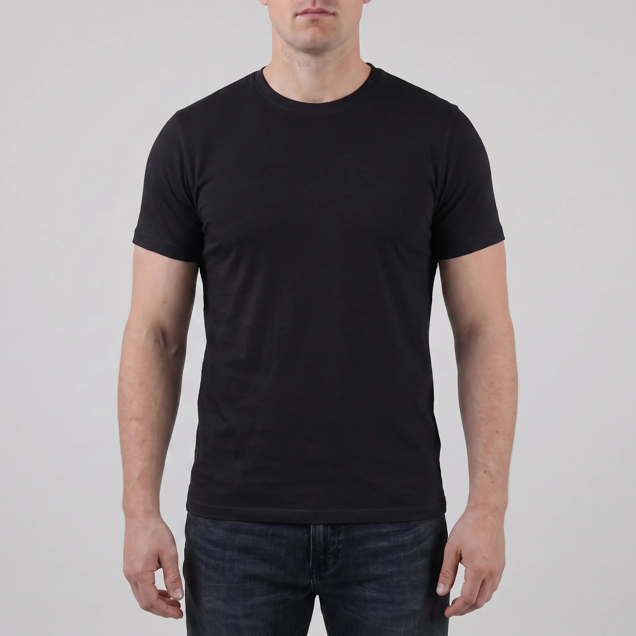 Dopasowany Biały T-Shirt Męski - Codzienne Stylizacje 