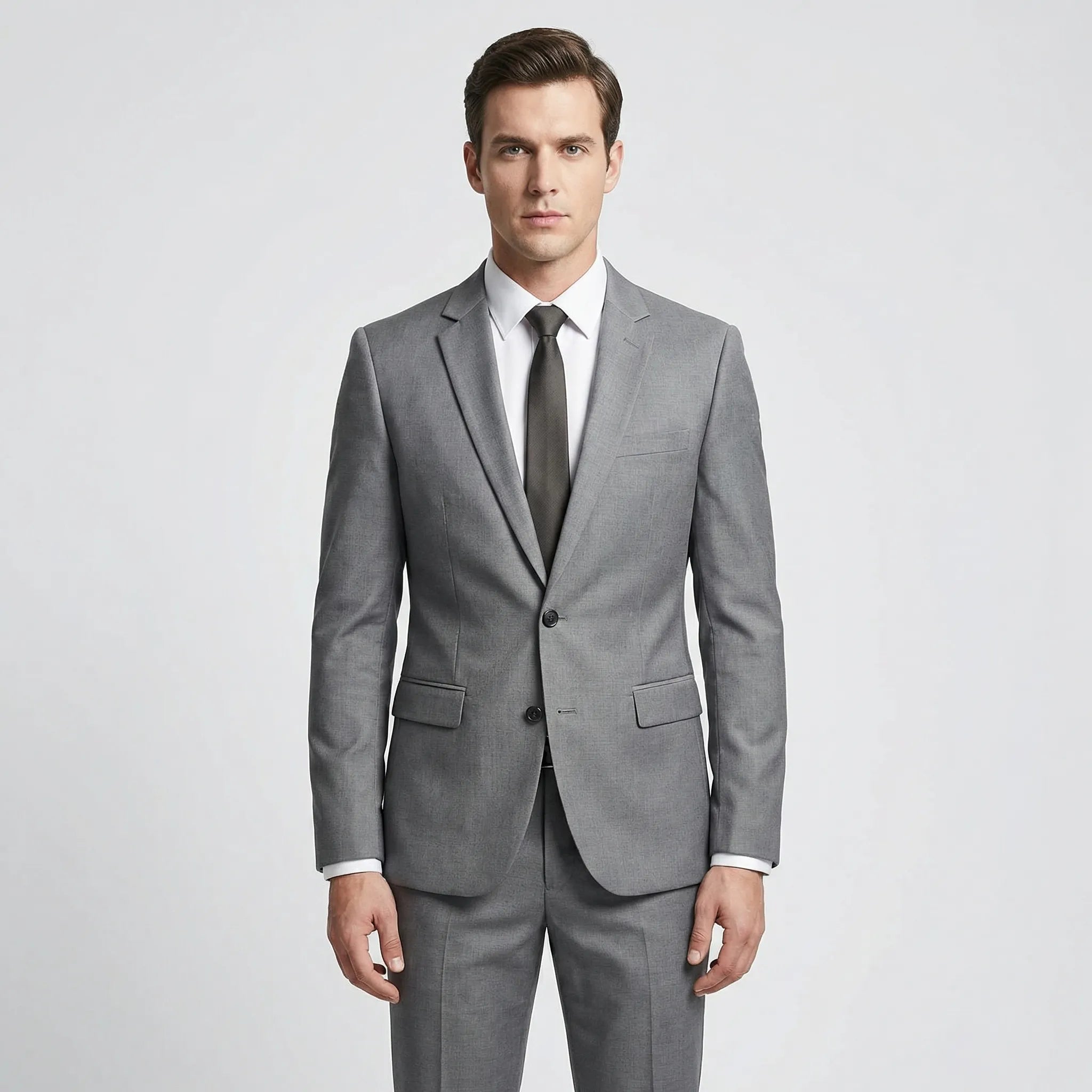 Dwuczęściowy Garnitur Slim Fit - Eleganckie Uroczystości Weselne 