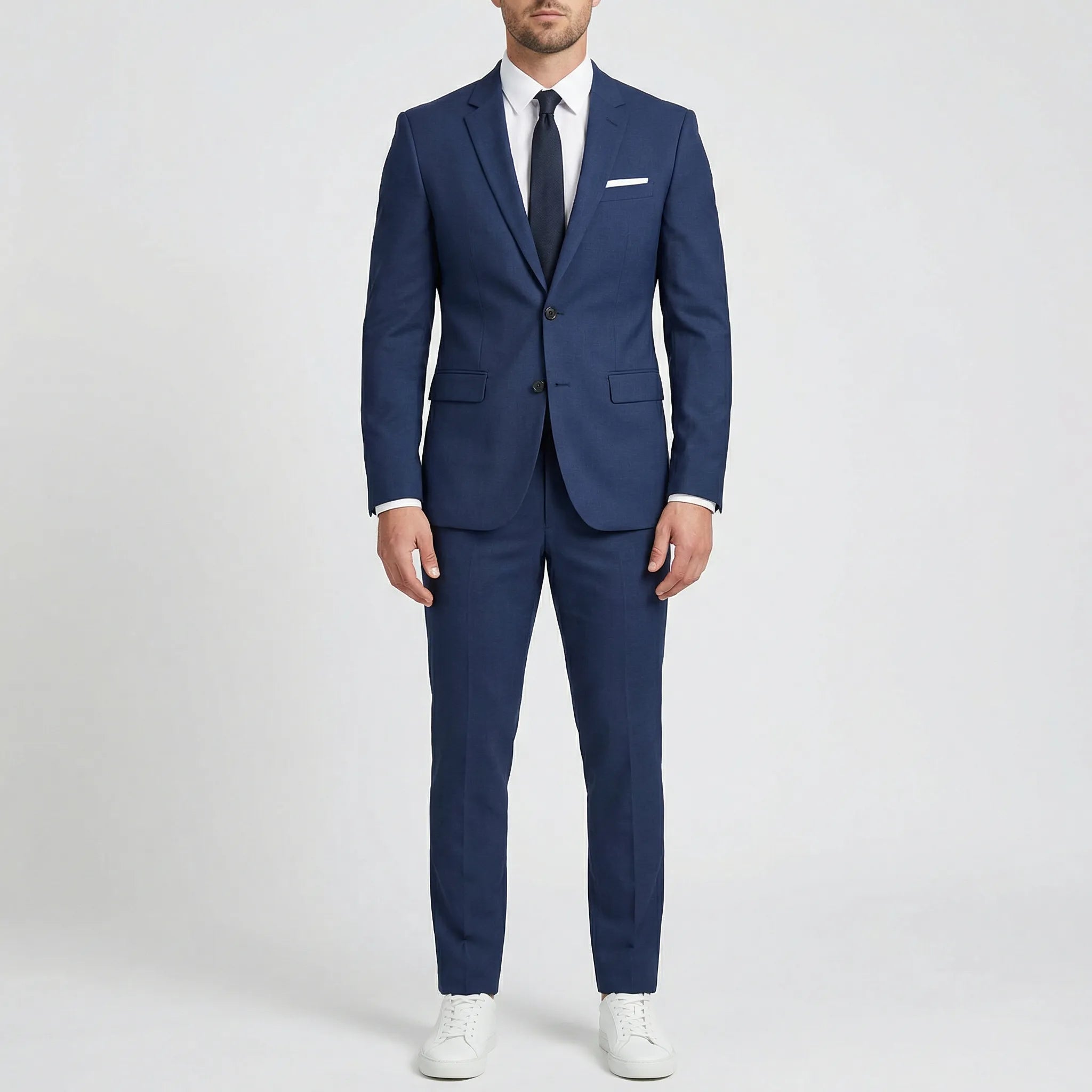 Dwuczęściowy Garnitur Slim Fit - Eleganckie Uroczystości Weselne 