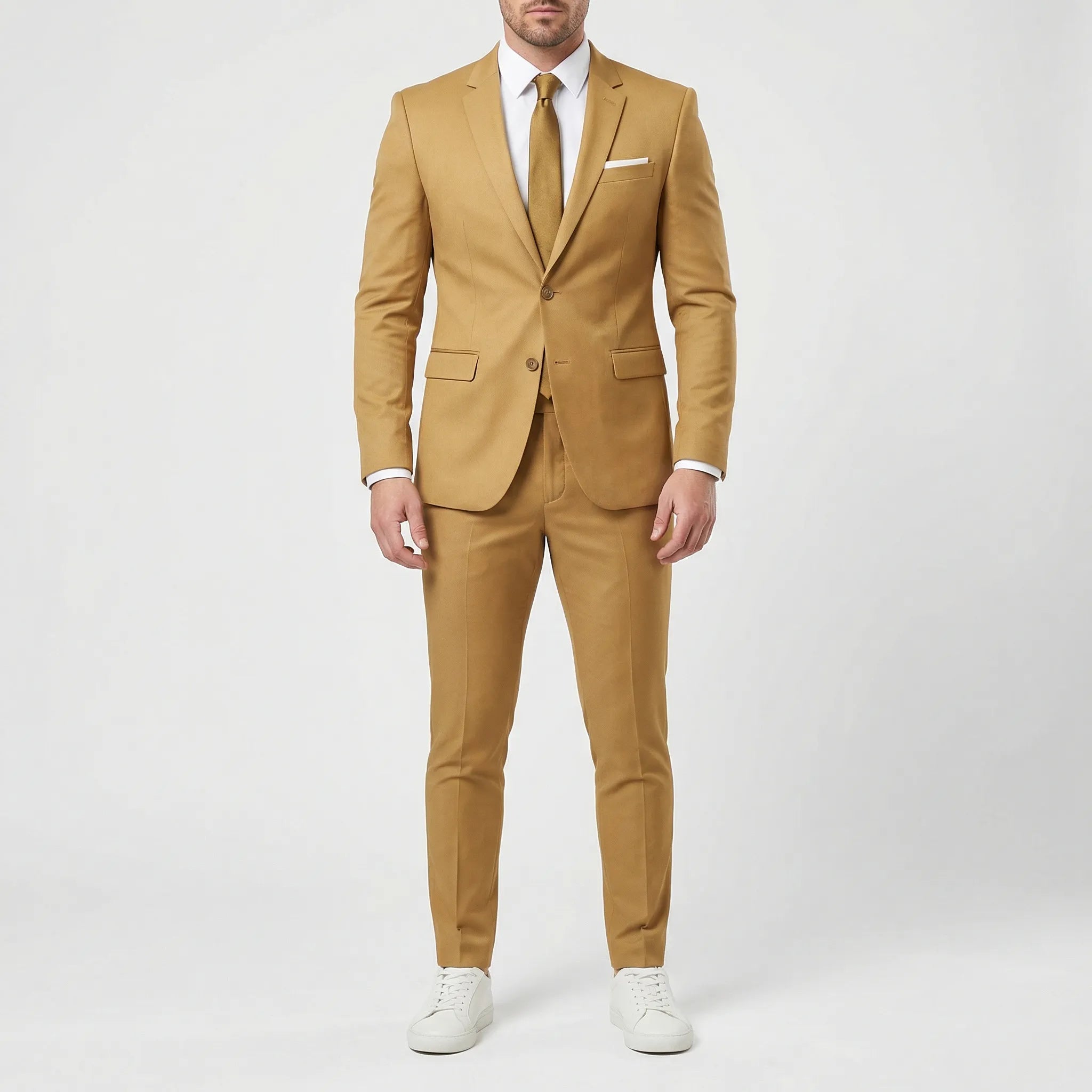 Dwuczęściowy Garnitur Slim Fit - Eleganckie Uroczystości Weselne 