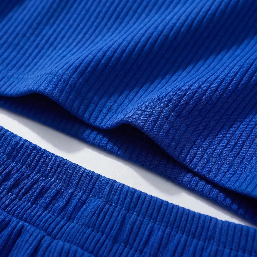 Dwuczęściowy Komplet Top I Szorty - Codzienny Letni Strój 