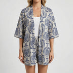 Dwuczęściowy Zestaw Z Kwiatowym Nadrukiem - Letnie Wyjścia Na Miasto 