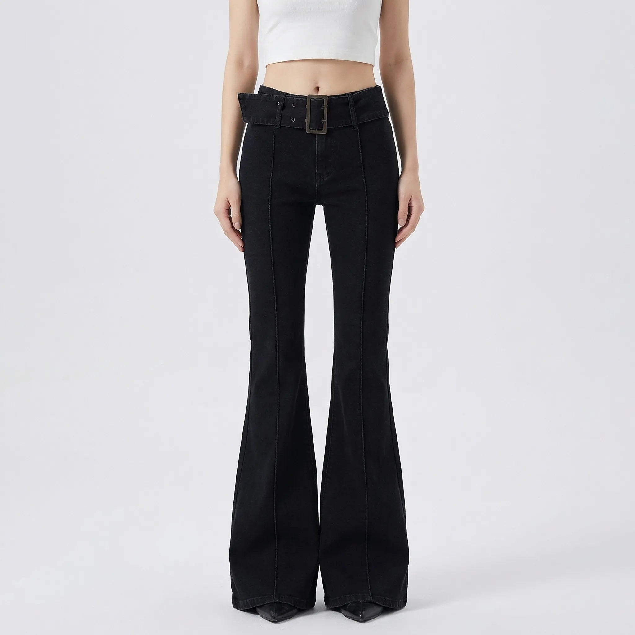 Dzwony Z Niskim Stanem W Stylu Y2K - Codzienny Streetwearowy Look 