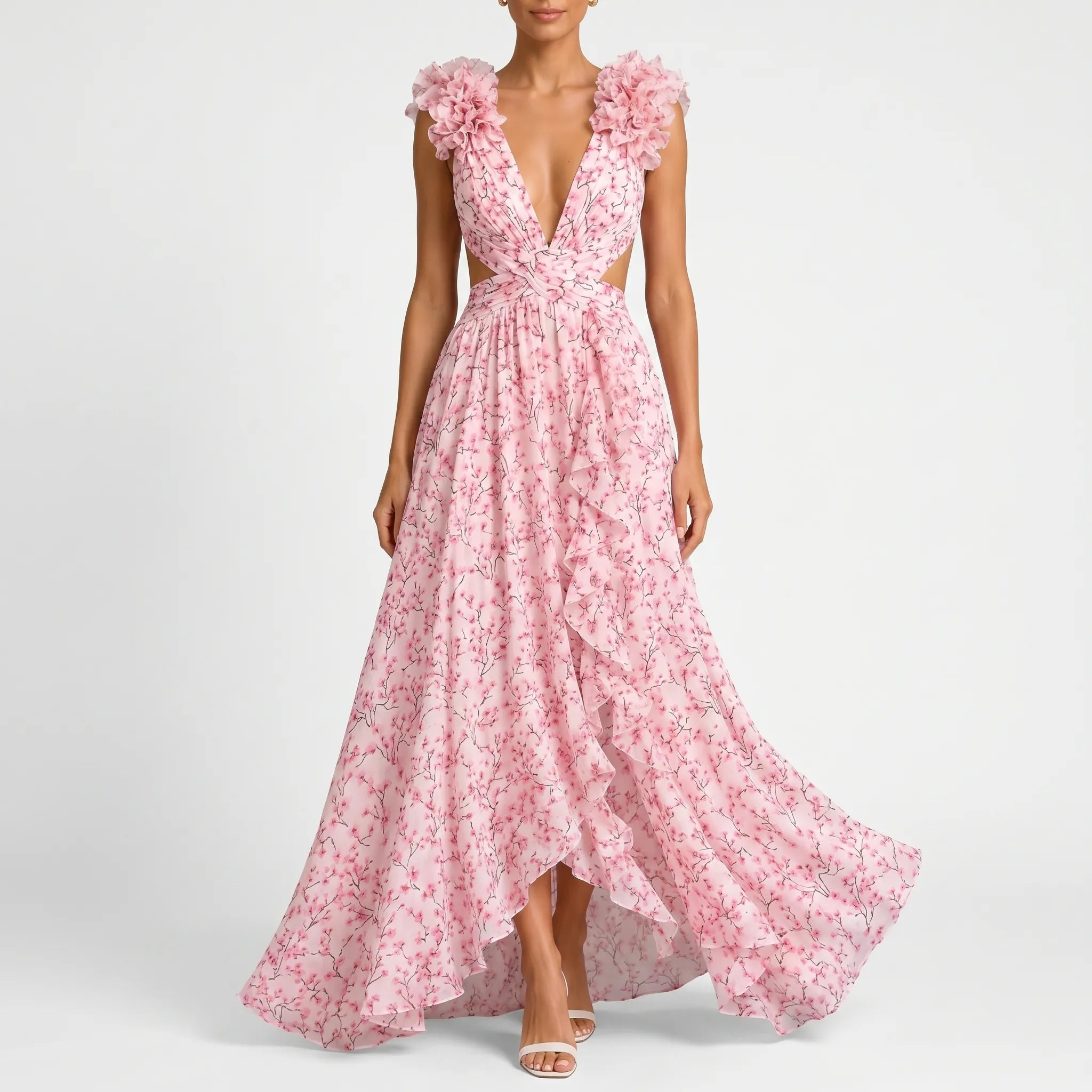 Elegancka Sukienka Maxi - Przyjęcia Weselne 