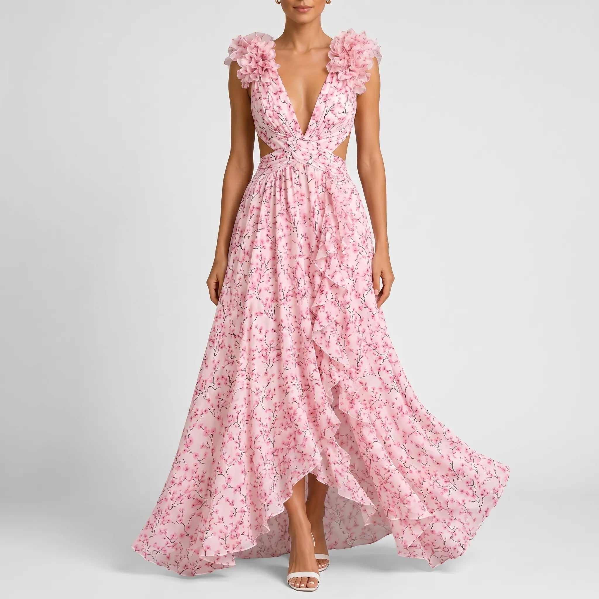 Elegancka Sukienka Maxi - Przyjęcia Weselne 