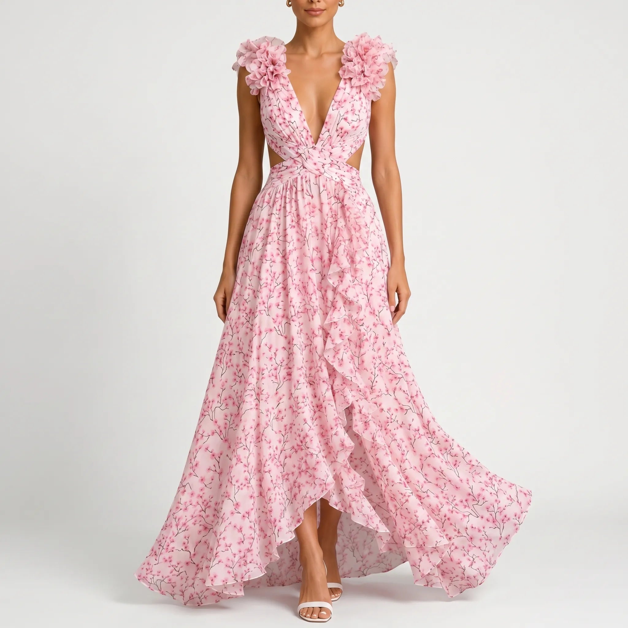 Elegancka Sukienka Maxi - Przyjęcia Weselne 