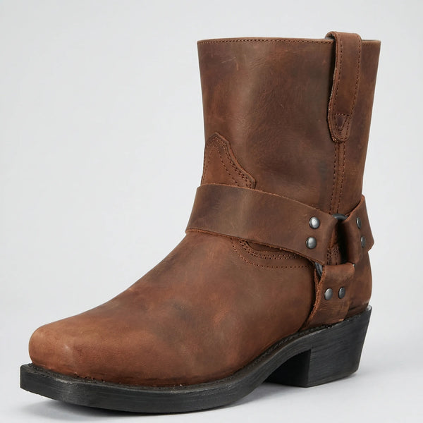 Klasyczne Kowbojskie Buty Zachodnie Dla Mężczyzn - Codzienny Casualowy Styl 