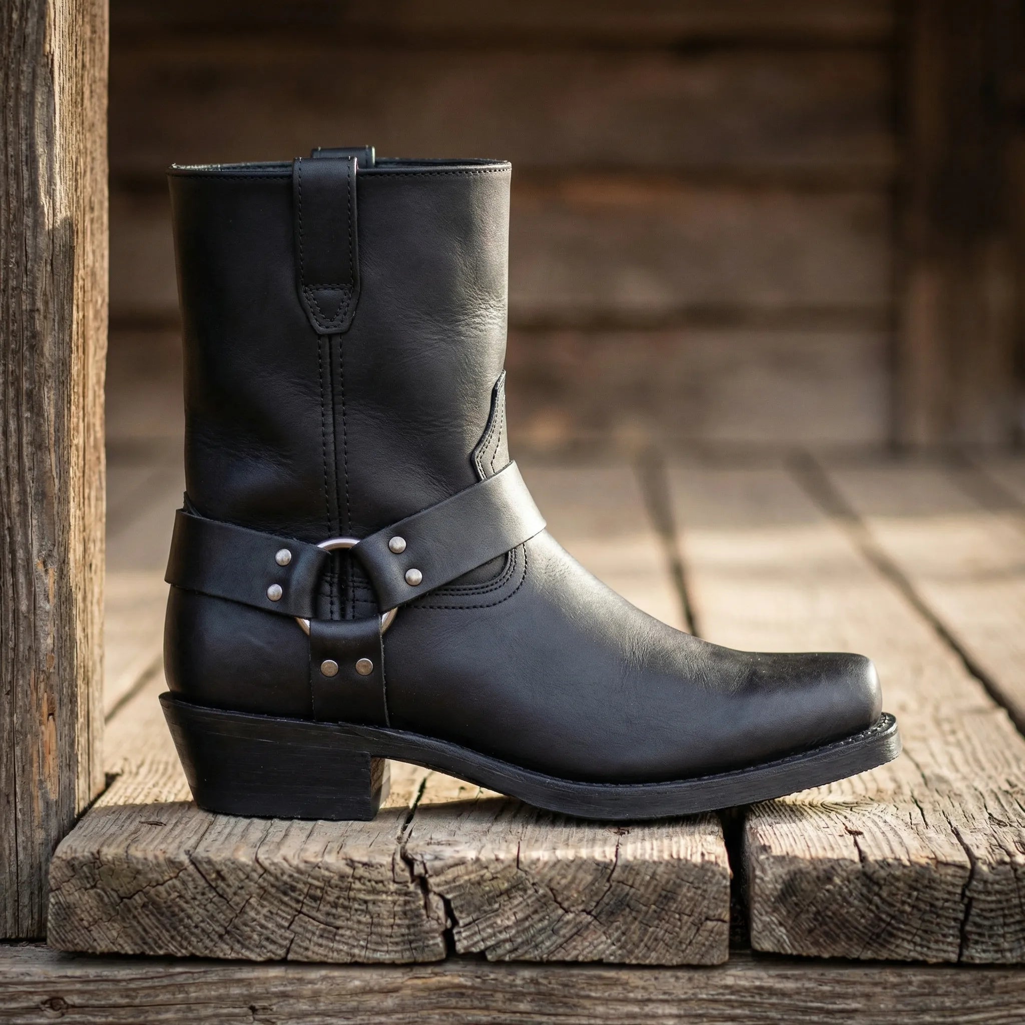 Klasyczne Kowbojskie Buty Zachodnie Dla Mężczyzn - Codzienny Casualowy Styl 